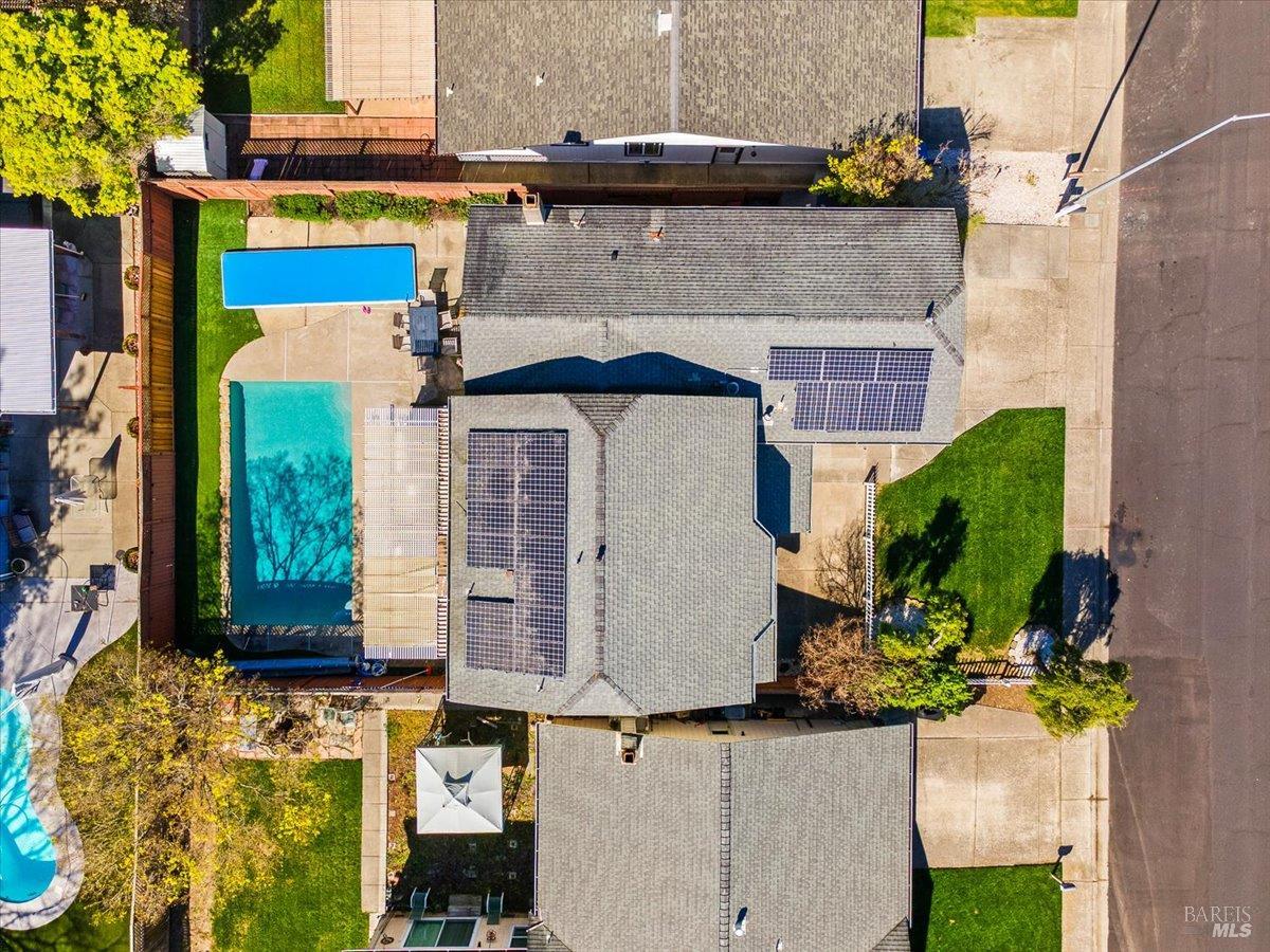 4457 Graywhaler Lane Rohnert Park, CA 94928 - Photo 51 of 51 an aerial view of a house with swimming pool