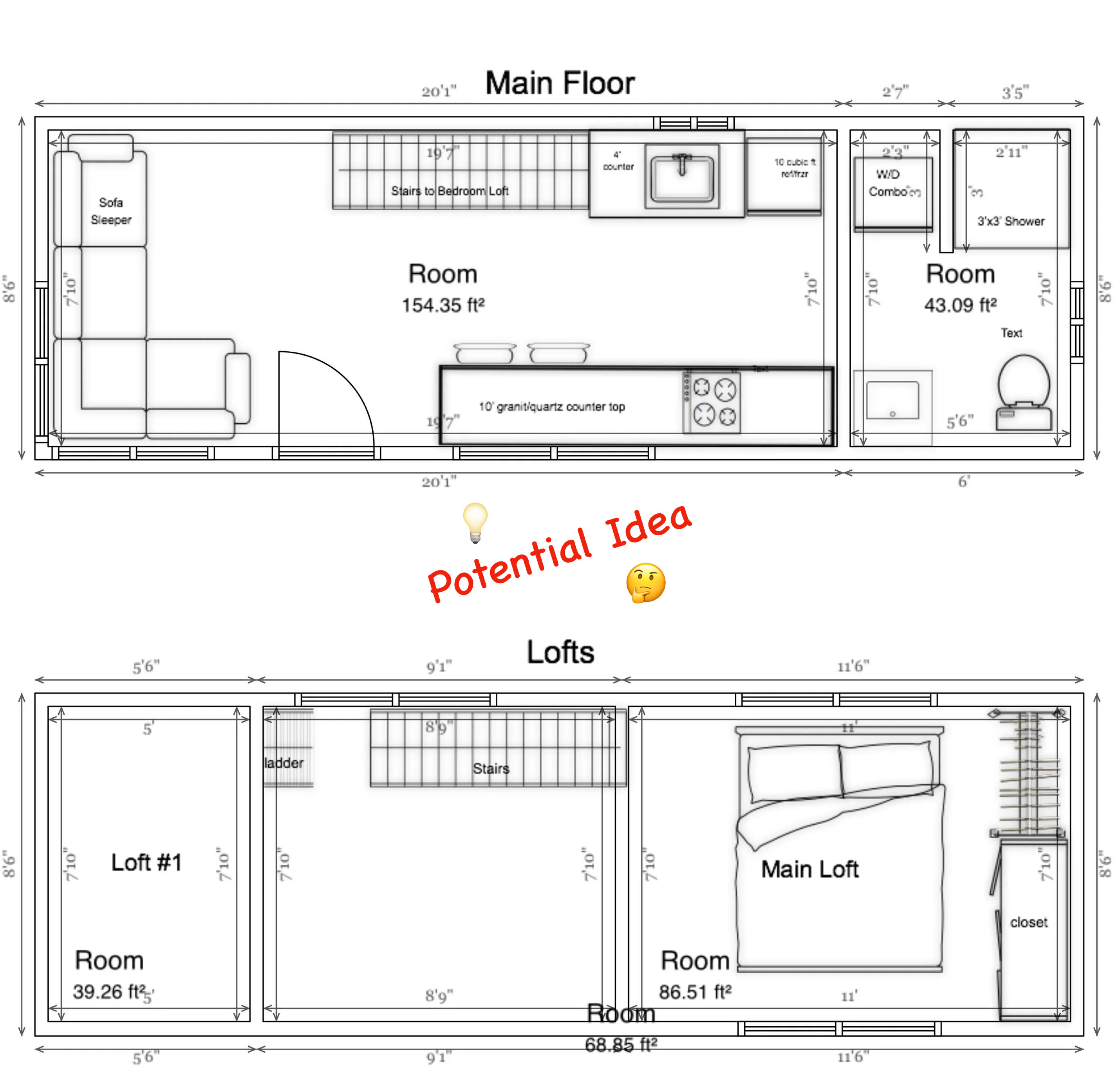 1649 West State Street Hurricane, UT 84737 - Photo 78 of 94 82 Potential Tiny Home Plan