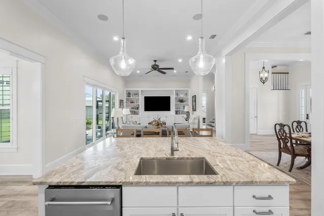 a spacious bathroom with a bathtub and next to a window