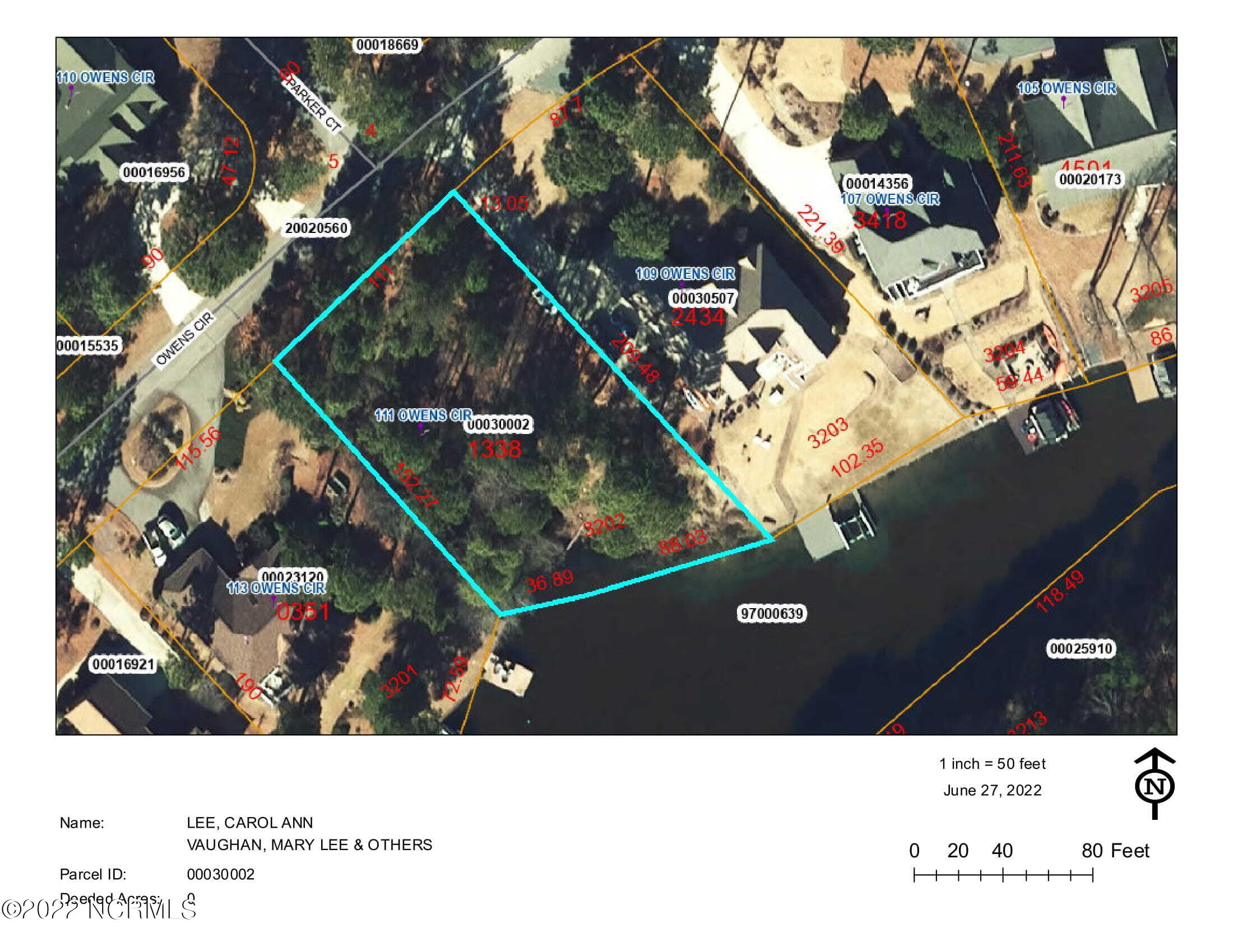 111 Owens Circle West End, NC 27376 - Photo 9 of 33 Aerial view, 111 Owens Circle-1