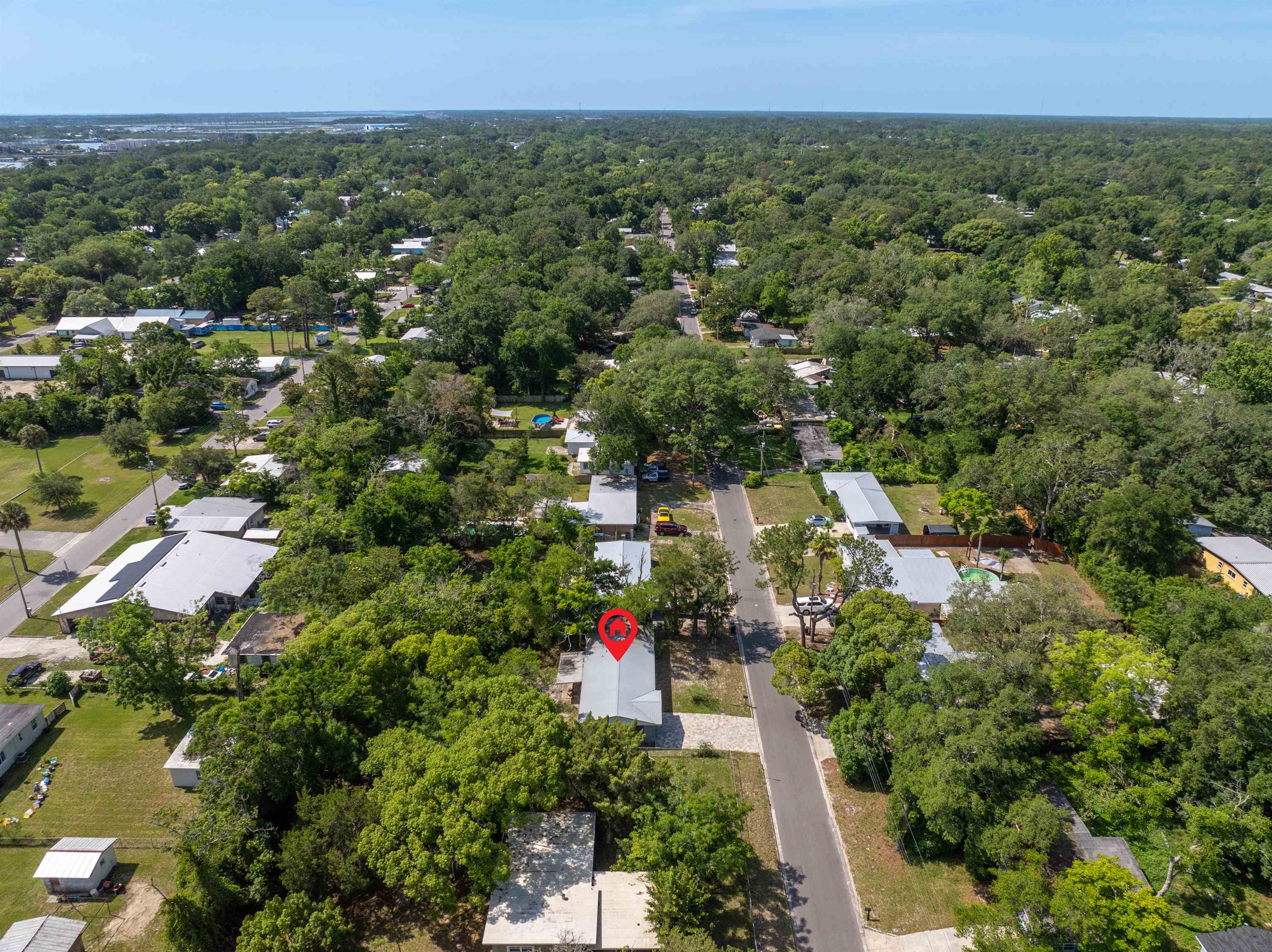 227 North Whitney Street St. Augustine, FL 32084 - Photo 24 of 35 an aerial view of a house with a yard