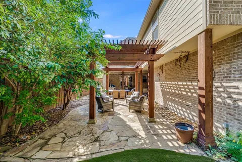 a view of outdoor space yard deck patio and outdoor seating