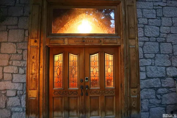 a view of front door