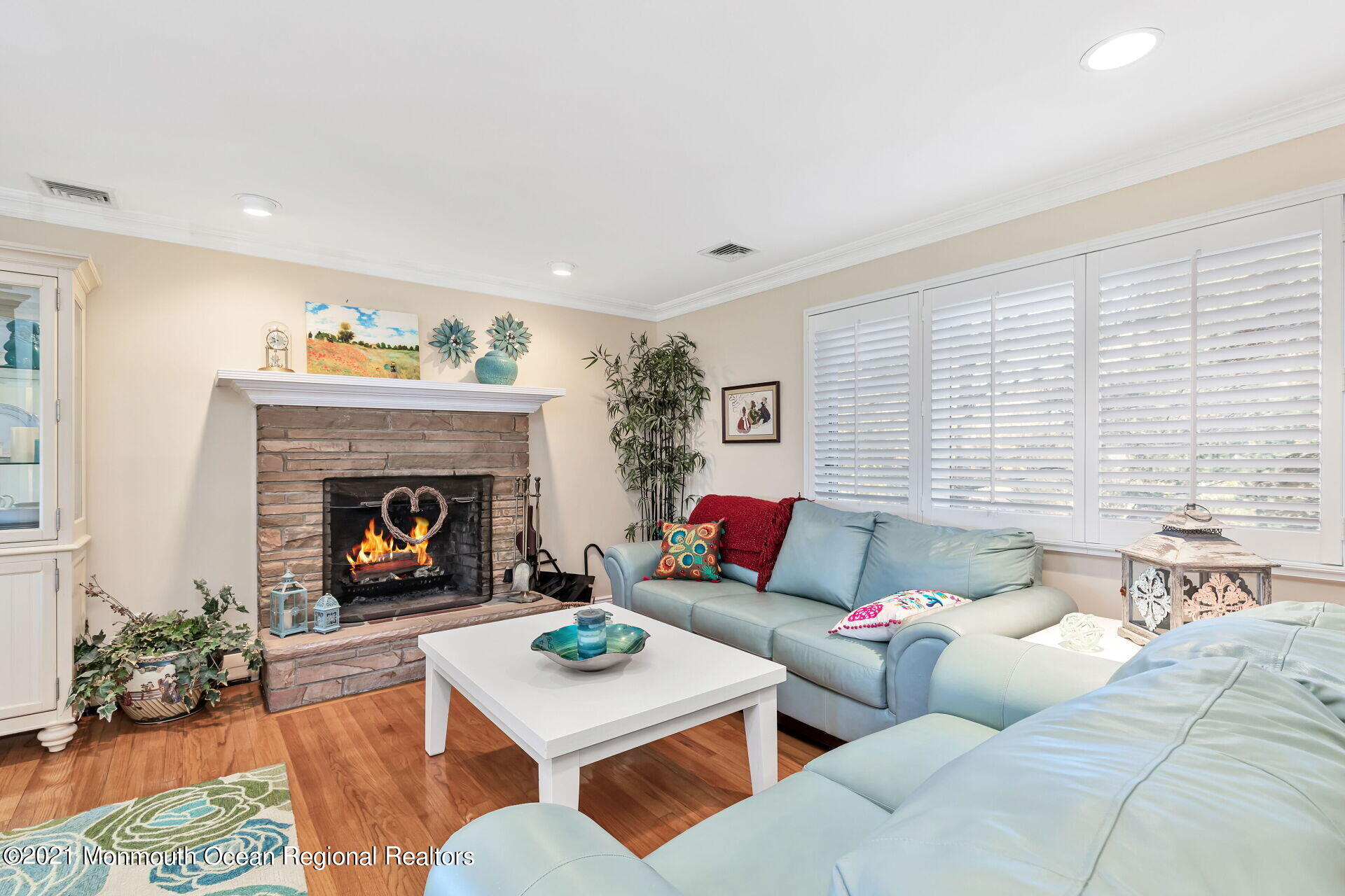 81 Portland Road Atlantic Highlands, NJ 07716 - Photo 16 of 65 a living room with furniture and a fireplace