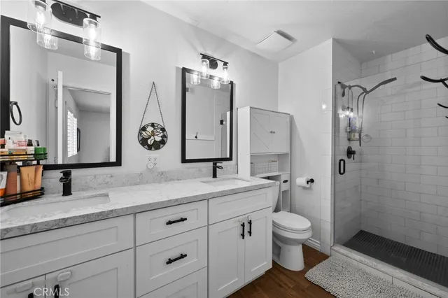 a room with furniture and air hockey table