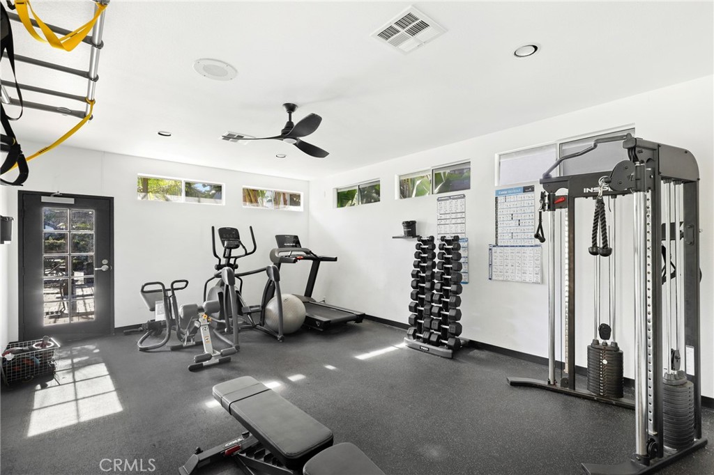 14 Corniche Drive, Unit A Dana Point, CA 92629 - Photo 36 of 49 a view of a room with gym equipment