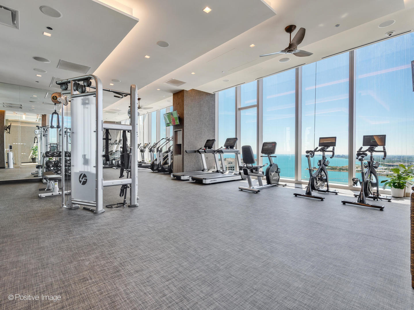 363 East Wacker Drive, Unit 1302 Chicago, IL 60601 - Photo 19 of 31 a view of a room with gym equipment