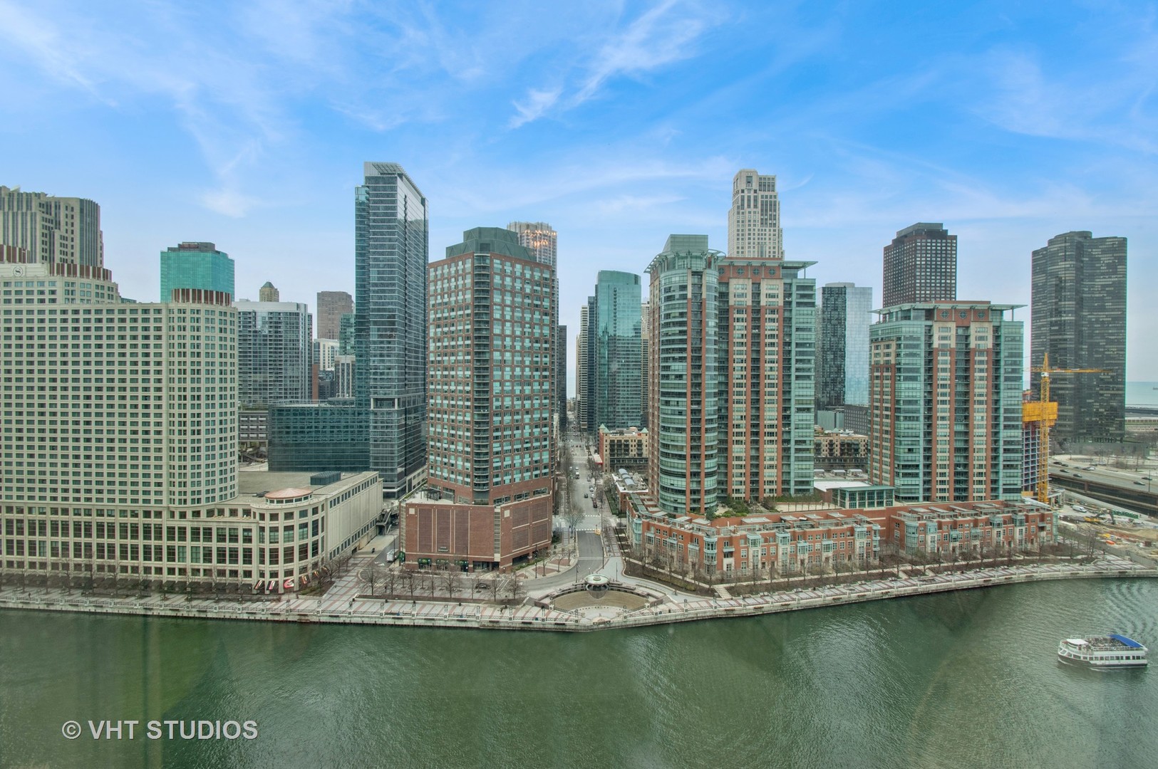 363 East Wacker Drive, Unit 1302 Chicago, IL 60601 - Photo 3 of 31 a view of a city with tall buildings