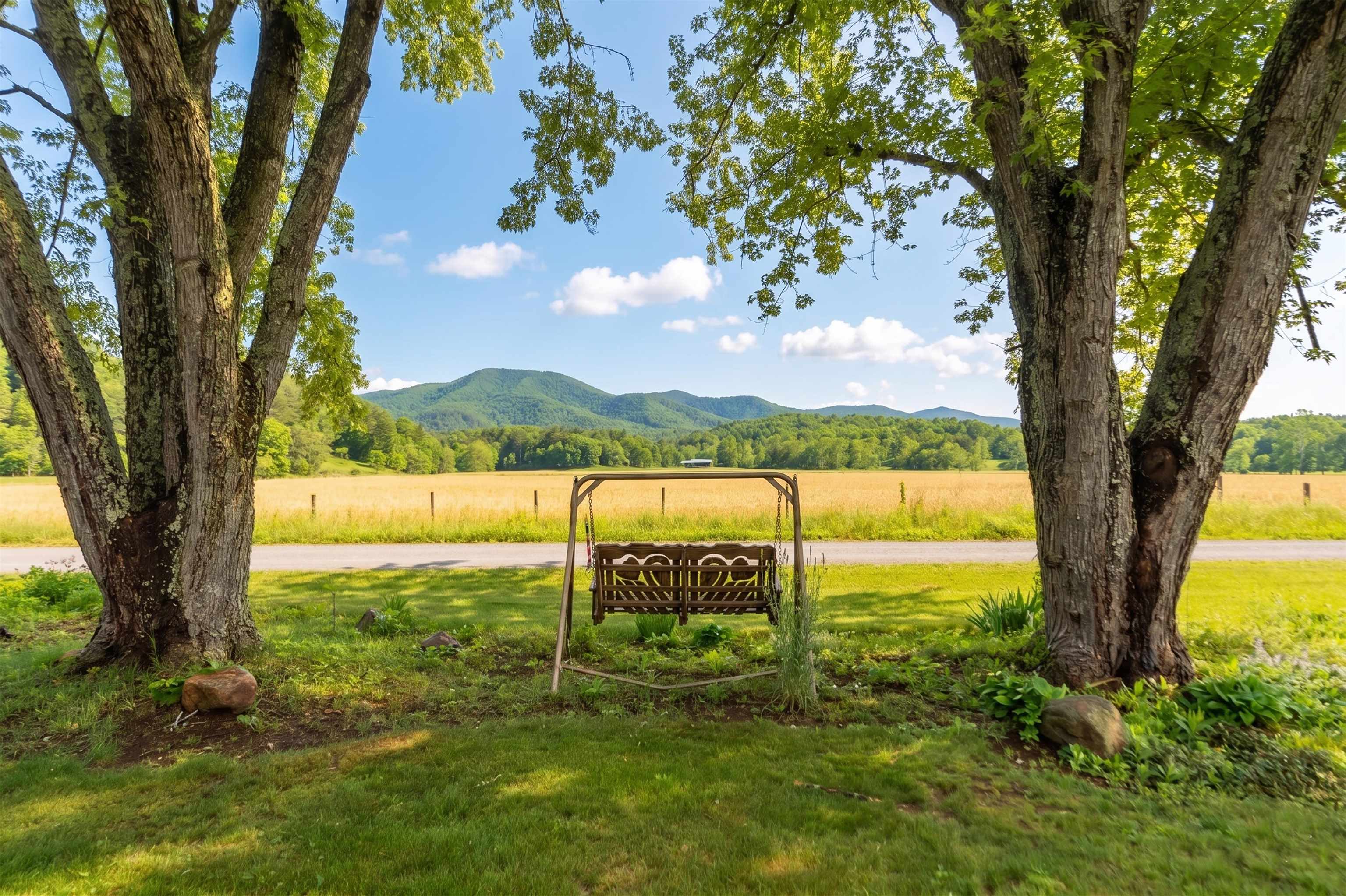 3292 Deerfield Valley Road Deerfield, VA 24432 - Photo 14 of 69 a view of a lake with a big yard