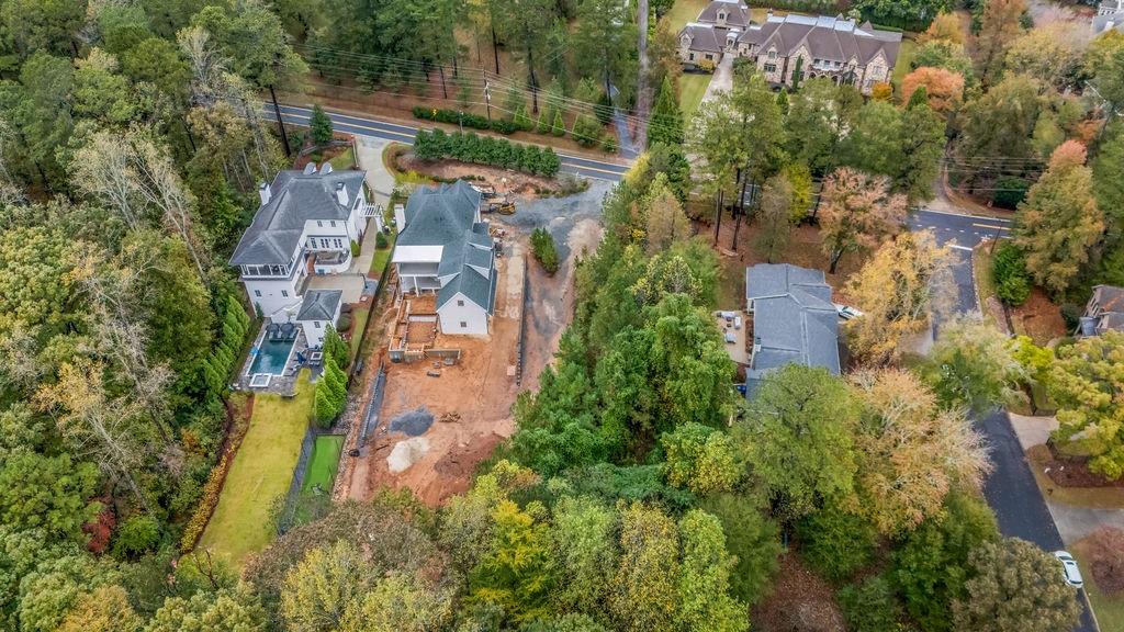 5150 Timber Ridge Road Marietta, GA 30068 - Photo 16 of 24 an aerial view of residential house with outdoor space and swimming pool