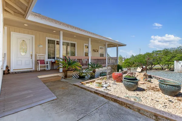 a house view with a sitting space