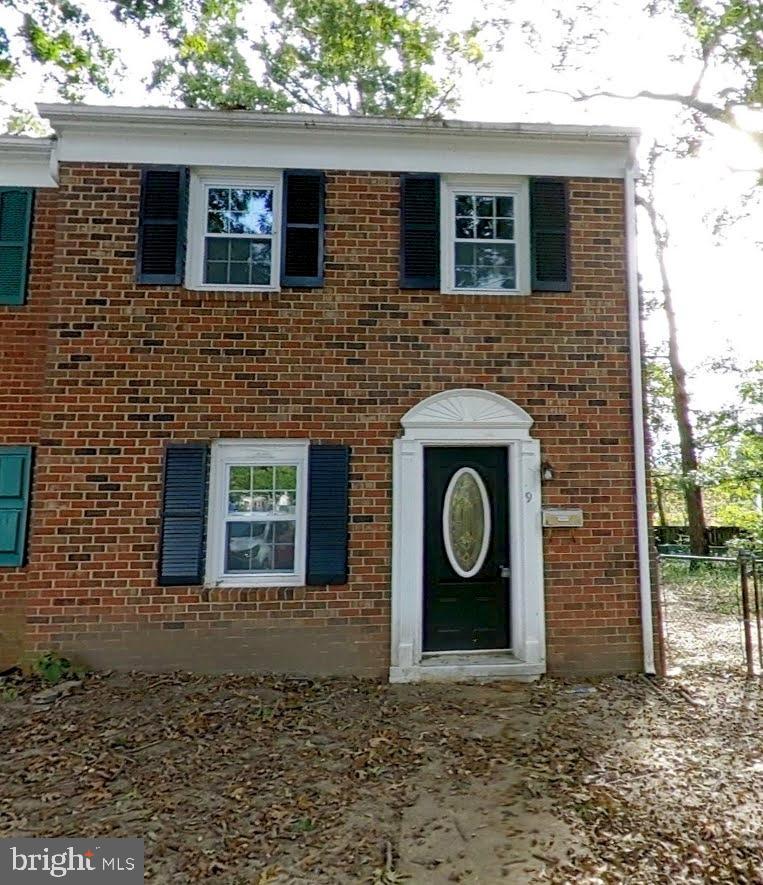 a front view of a house