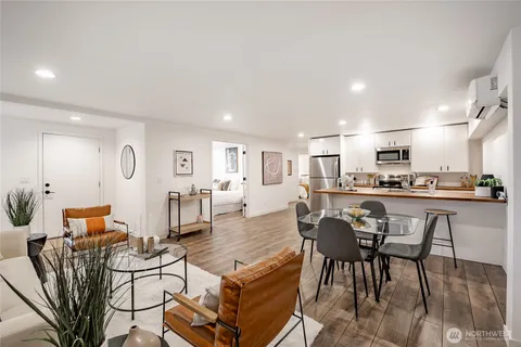 a workspace with furniture and couch