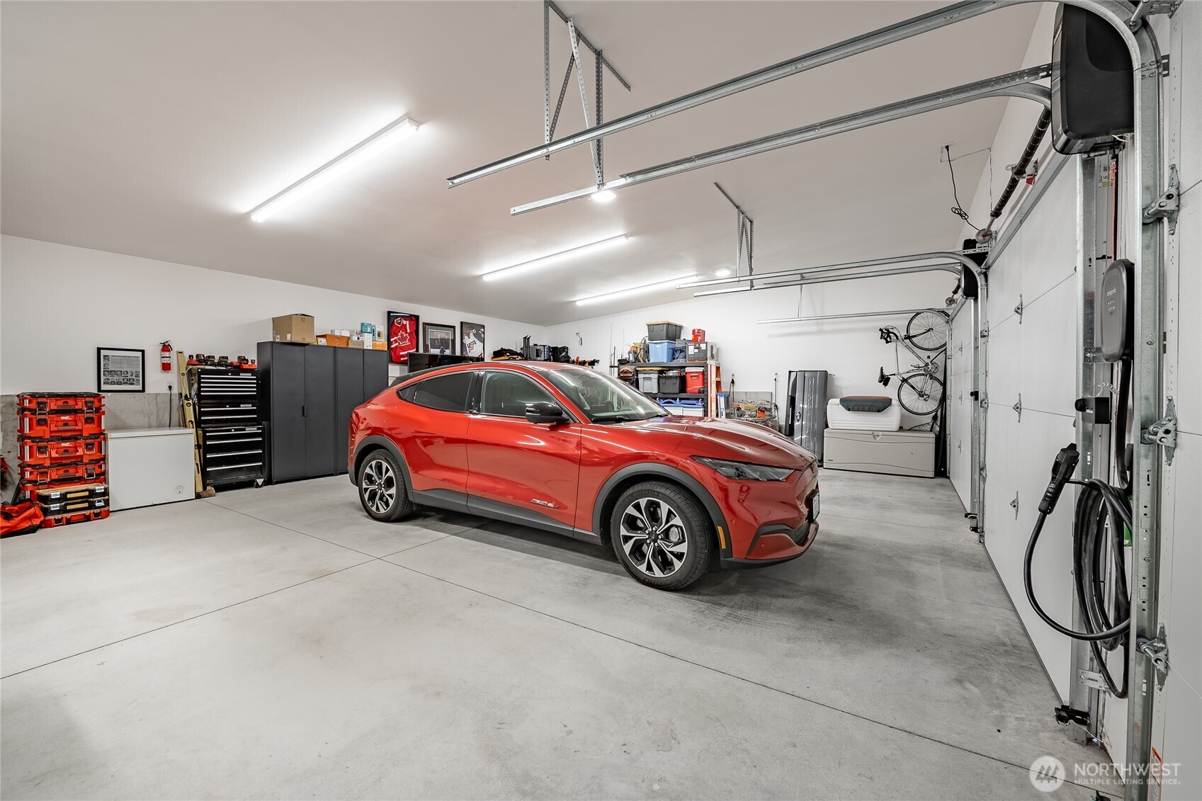 8068 Niska Road Blaine, WA 98230 - Photo 29 of 40 a view of a garage with storage