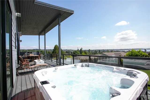 a view of city and ocean