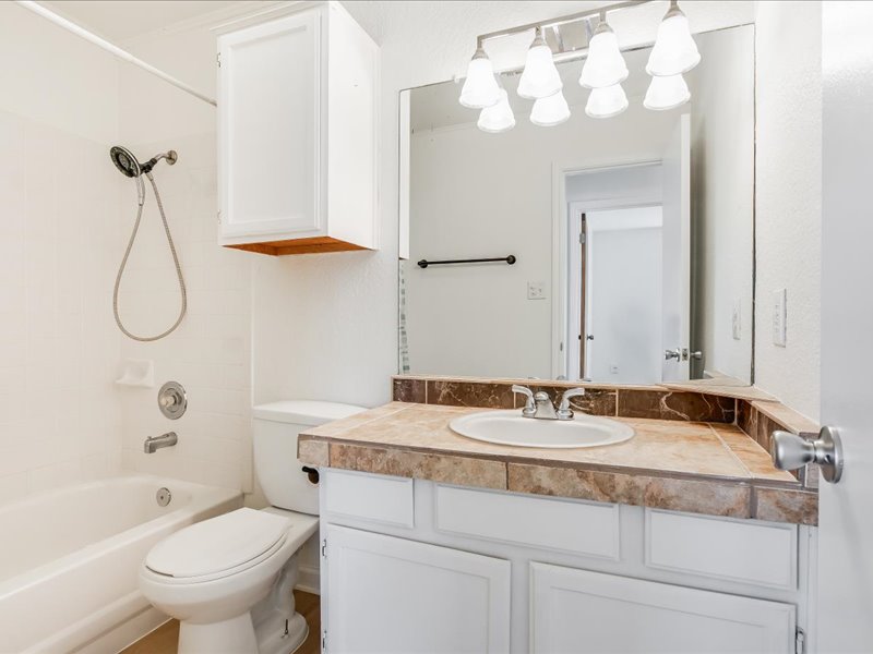 817 Smoke Signal Pass Pflugerville, TX 78660 - Photo 8 of 10 Bathroom with shower / bathtub combination and vanity