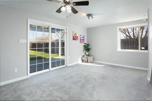 a view of an empty room