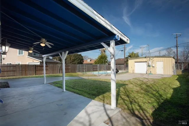 a view of a room with a balcony