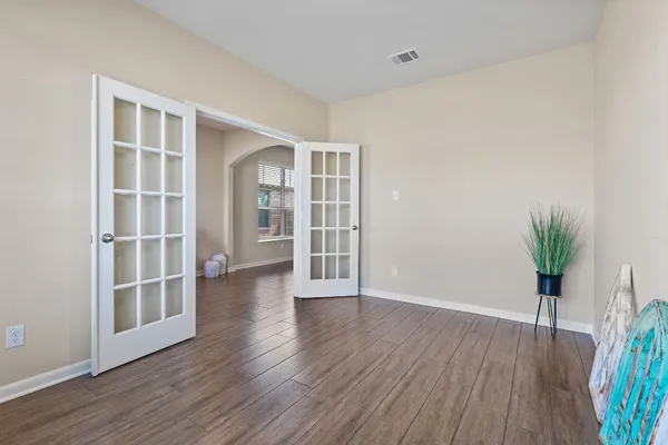 wooden floor in an empty room