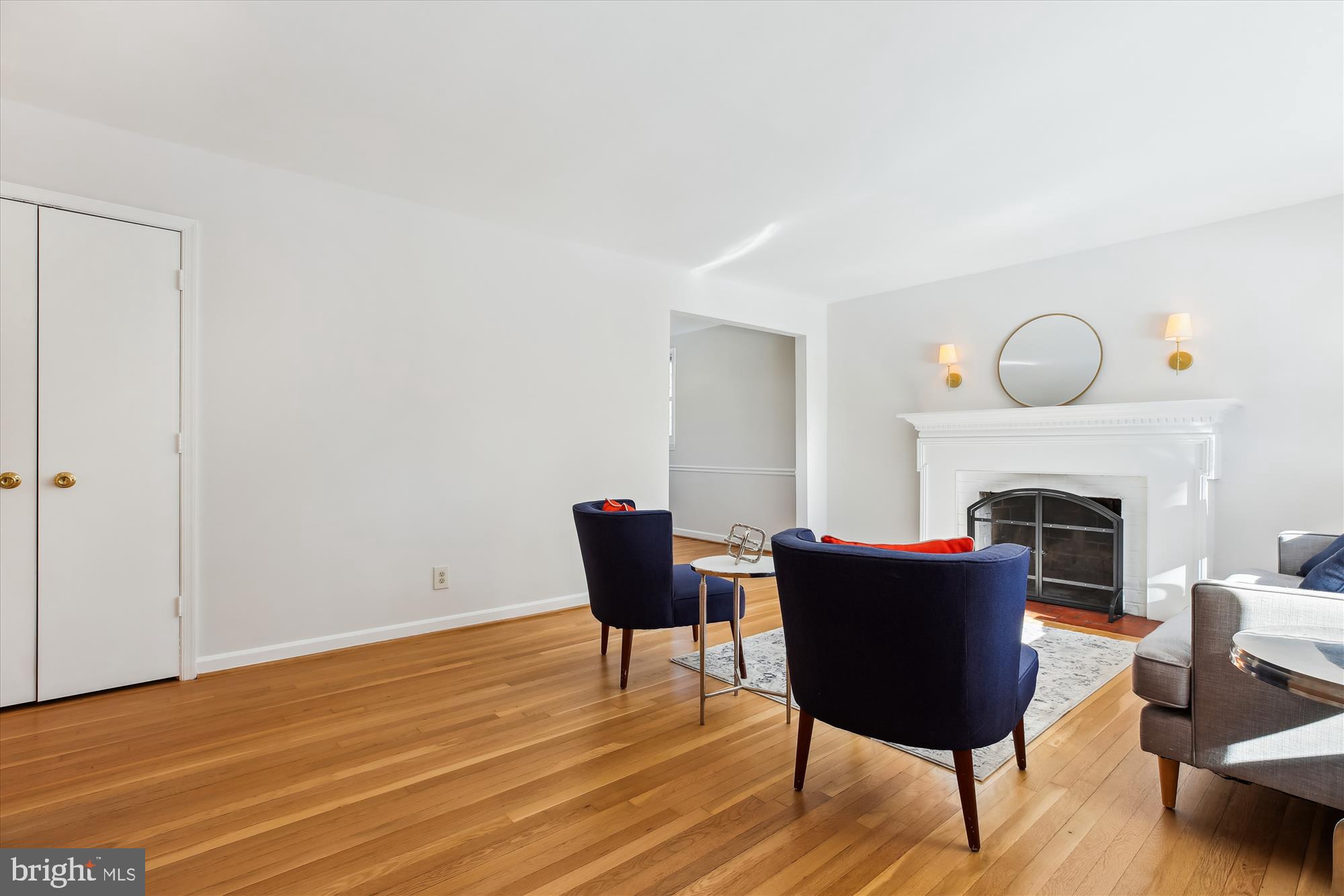 401 Greenbrier Drive Silver Spring, MD 20910 - Photo 12 of 57 a living room with furniture and a fireplace