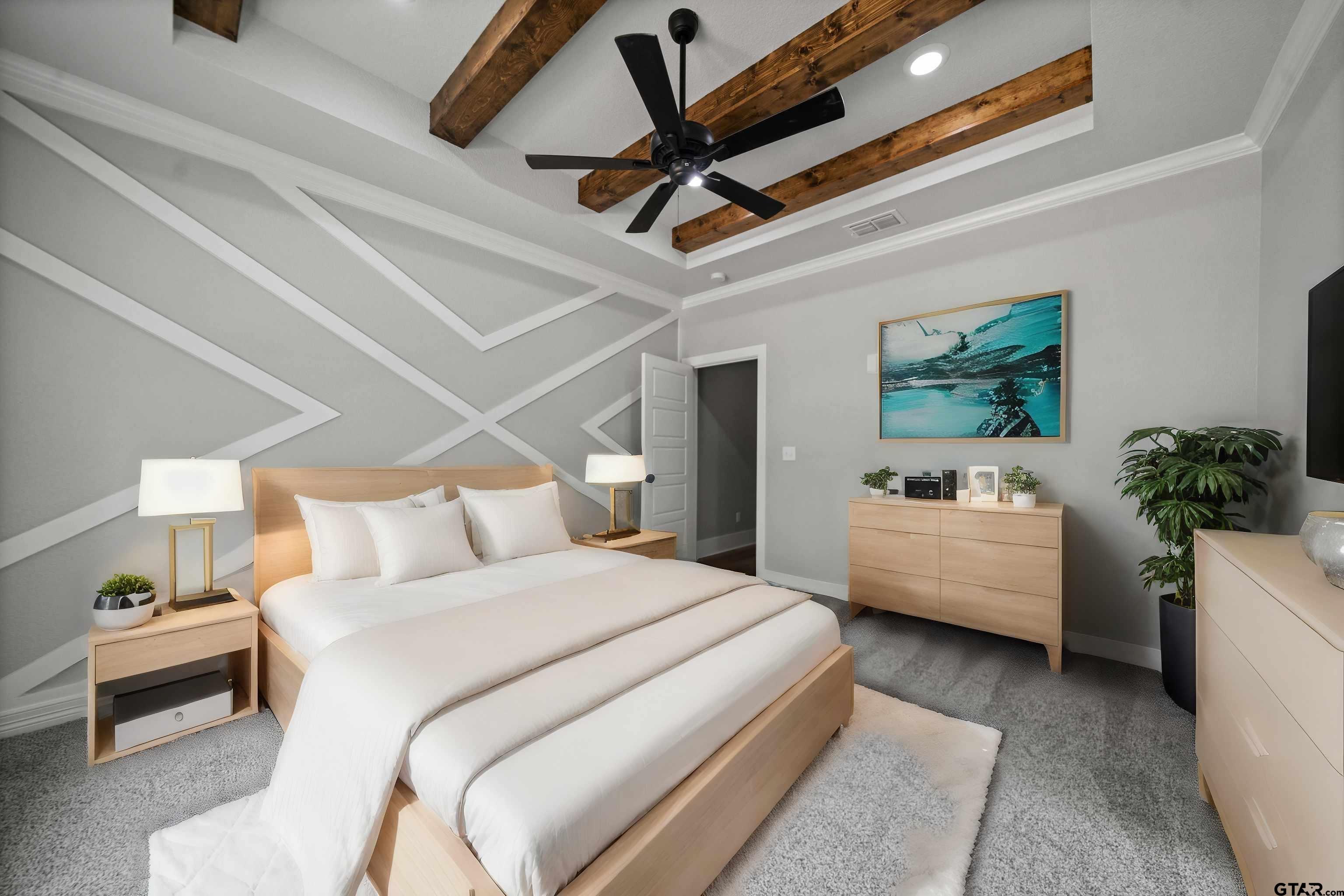 14552 Fallow Lane Tyler, TX 75706 - Photo 13 of 38 a bedroom with a bed and a couch