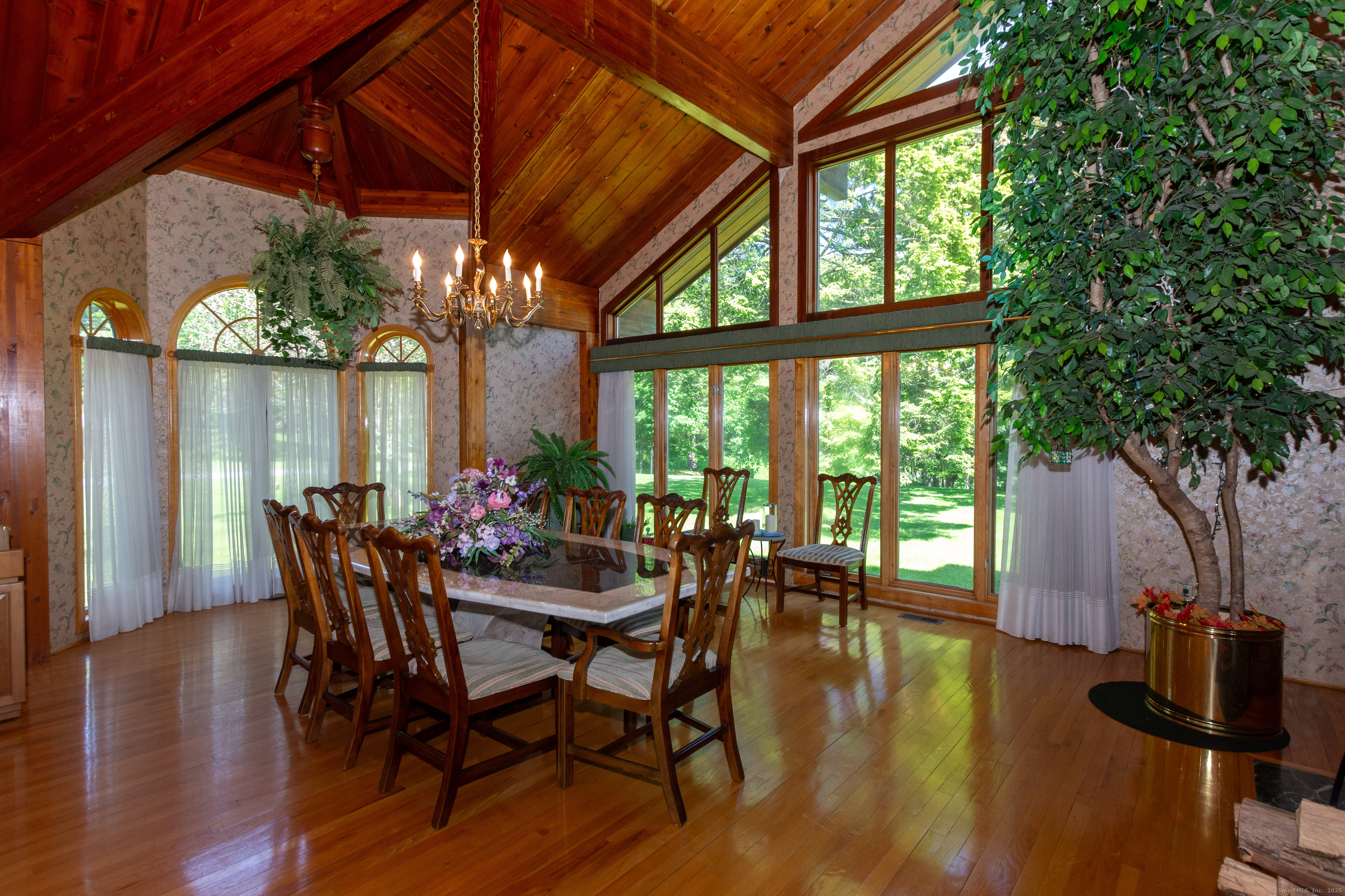 80 Bungay Hill Road Woodstock, CT 06282 - Photo 20 of 39 a dining room with furniture and wooden floor