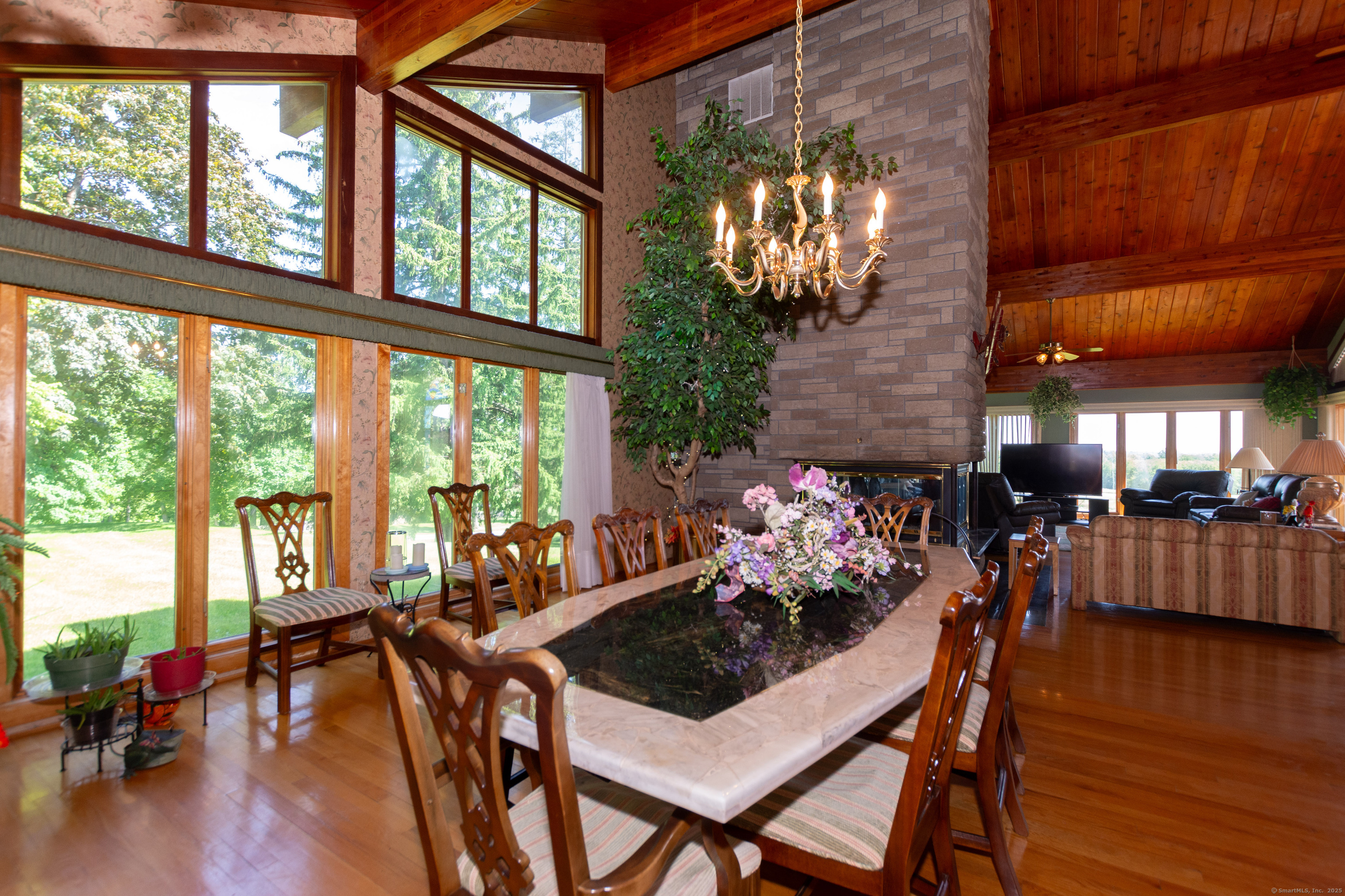80 Bungay Hill Road Woodstock, CT 06282 - Photo 21 of 39 a view of a dining room with furniture window and wooden floor