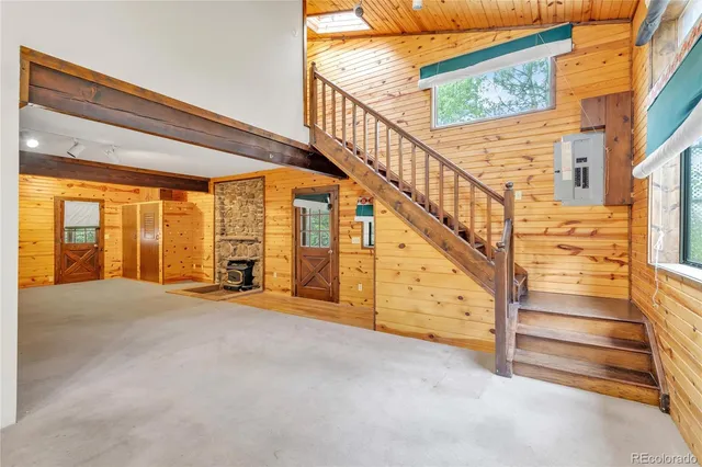 a view of an front door