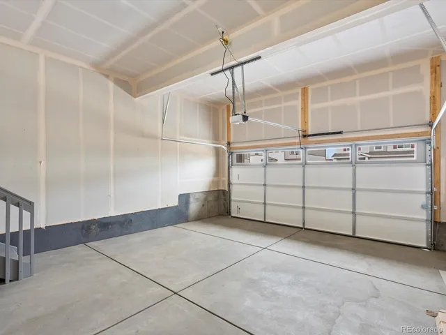 a view of a room with washing machine