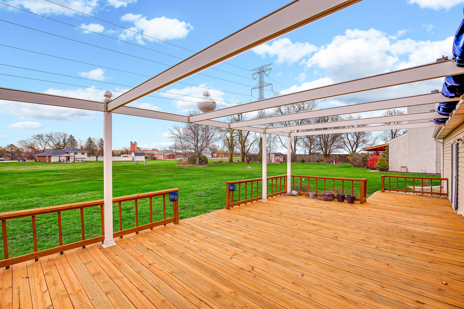 3723 Ronald Road Crete, IL 60417 - Photo 3 of 25 a view of a deck with a big yard