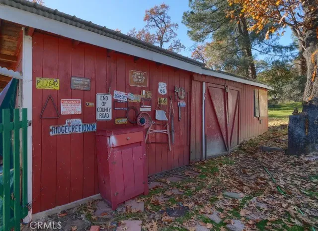 a backyard of a house