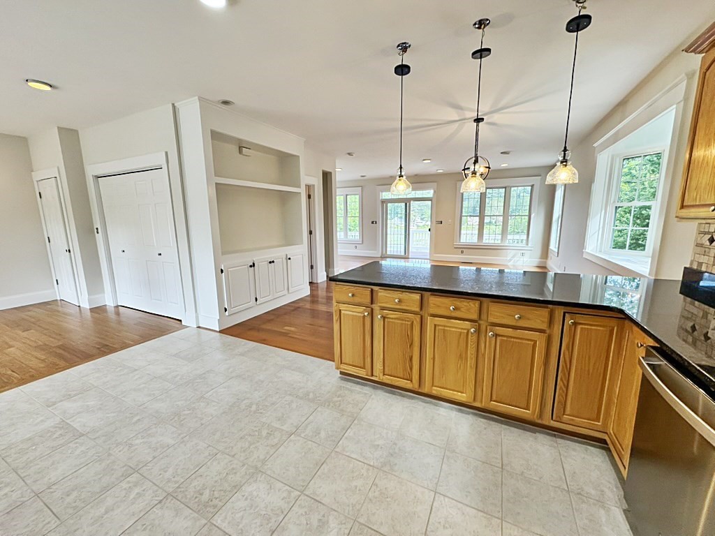 8 Dulcies Point Road Kingston, NH 03848 - Photo 8 of 27 a bathroom with a granite countertop sink and a large window
