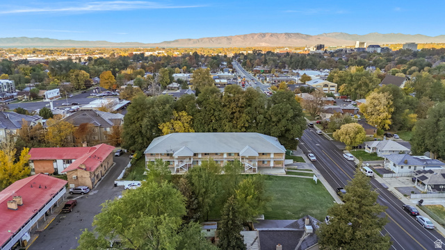 856 East 300 South Provo, UT 84606 - Photo 4 of 9 Aerial perspective of suburban area with a mountain backdrop