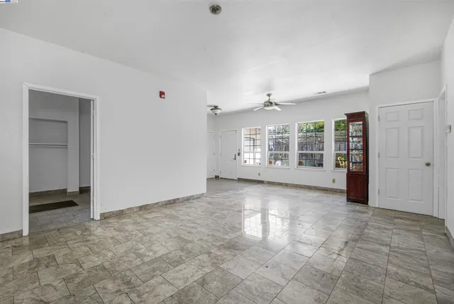 a view of an empty room