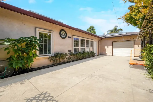 a backyard of a house