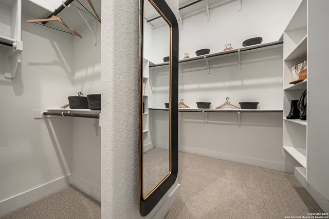 a view of walk in closet