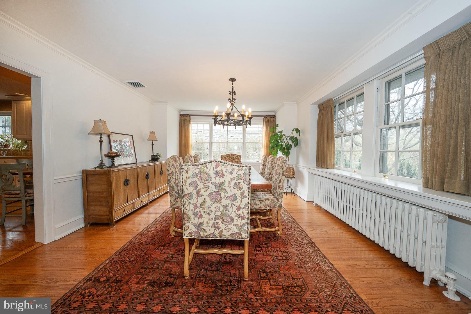 517 Howe Road Merion Station, PA 19066 - Photo 15 of 71 a view of a dining room with furniture window and wooden floor