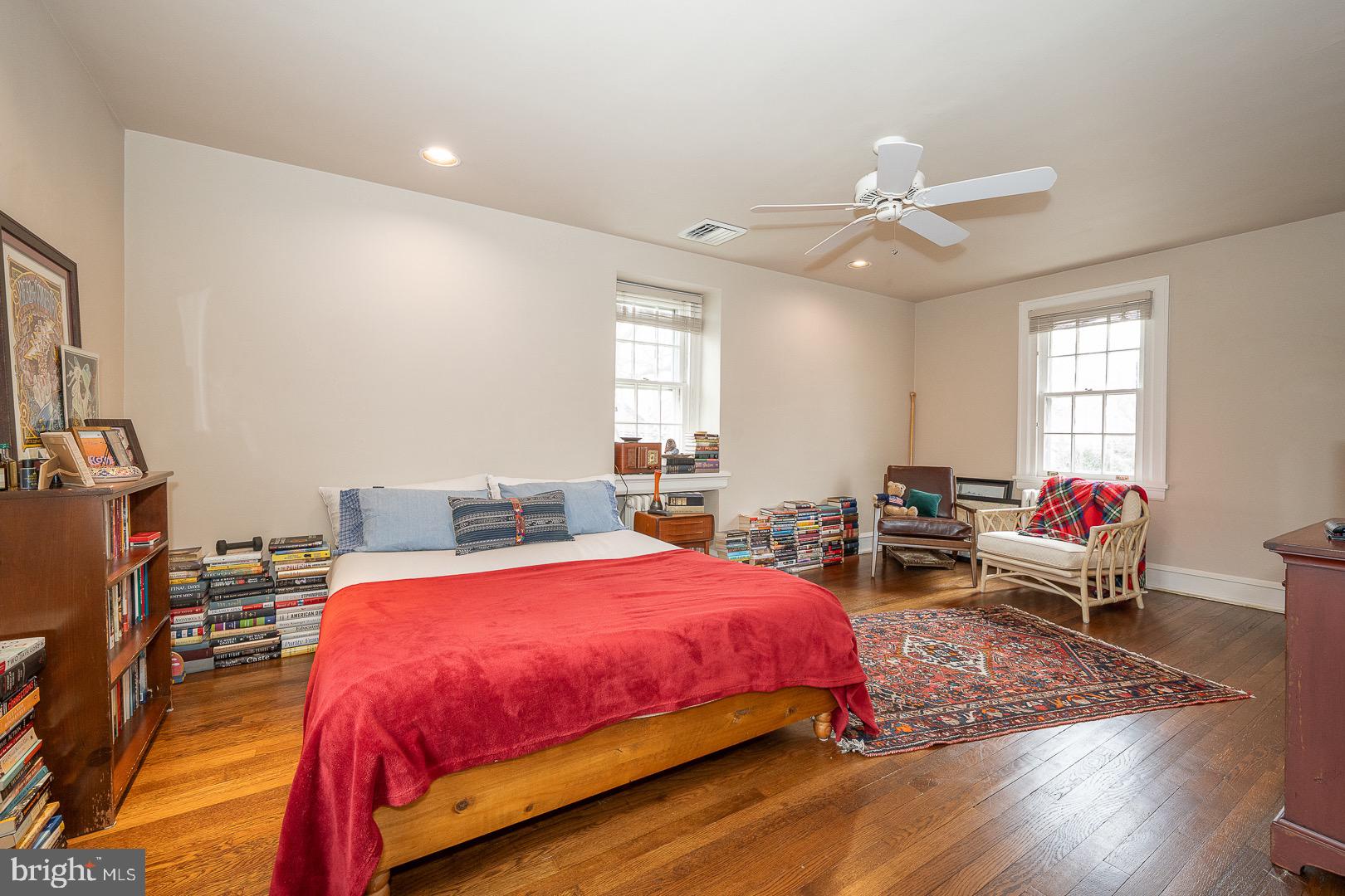 517 Howe Road Merion Station, PA 19066 - Photo 52 of 71 a bedroom with a bed and wooden floor