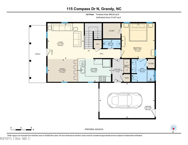$437,700 | 115 Compass Drive North, Grandy, NC 27939