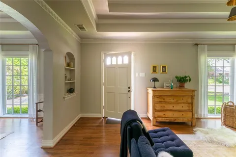 a room with furniture and a window