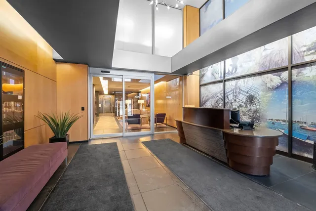 a front view of a building