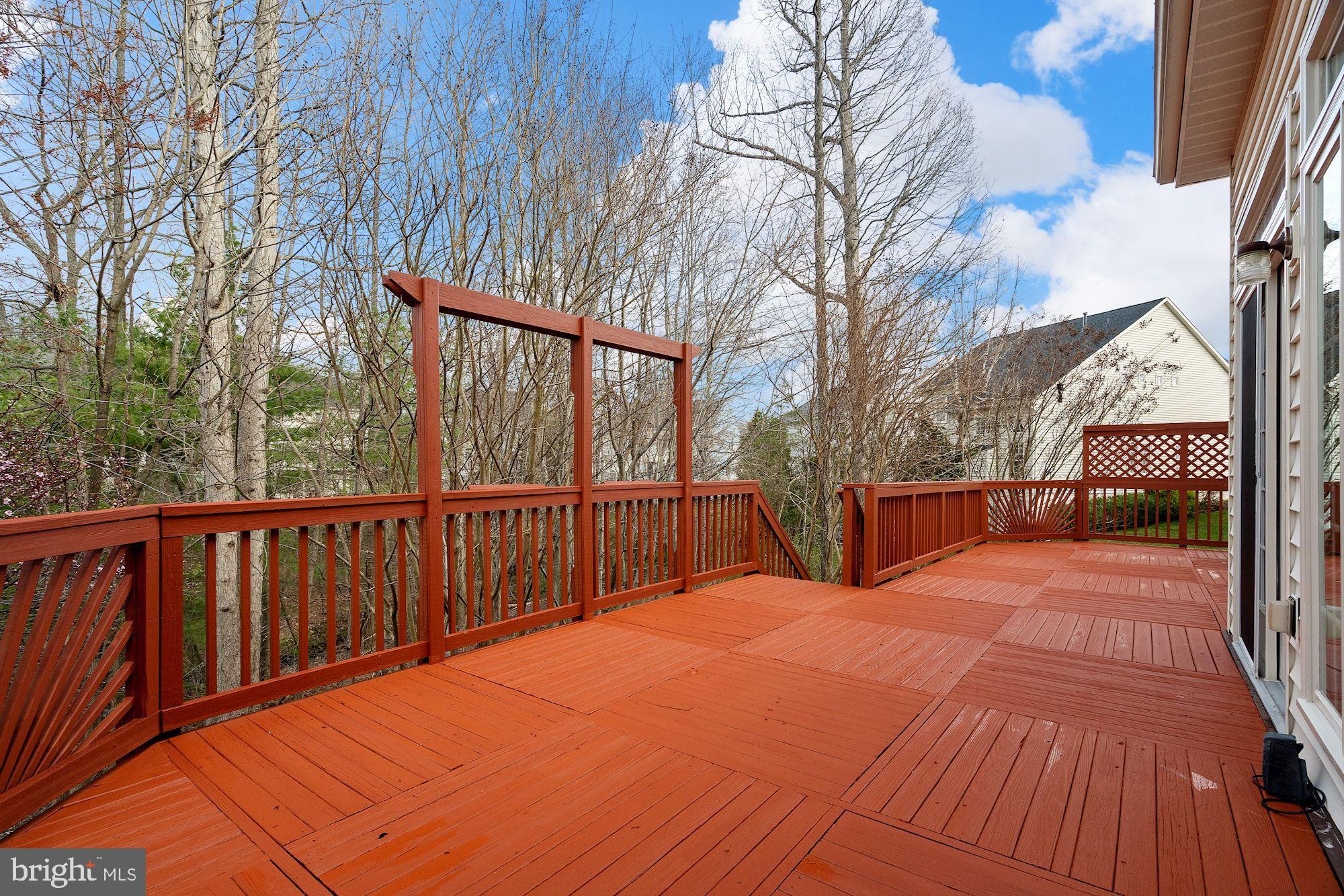 8550 Center Road Springfield, VA 22152 - Photo 52 of 63 Massive deck spans nearly entire width of home!