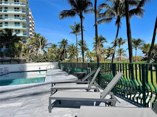 a view of outdoor space with seating area