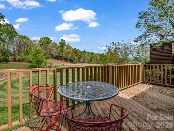 a view of a balcony with outdoor space