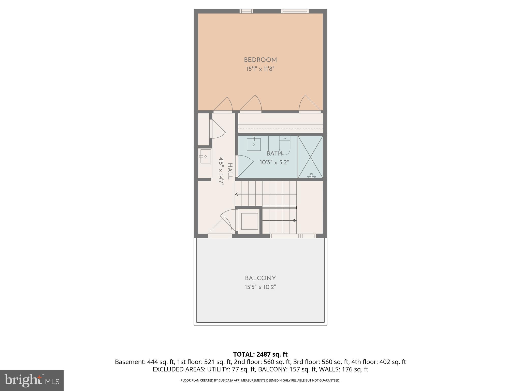 421 Wallace Street Philadelphia, PA 19123 - Photo 40 of 41 4th Floor Plan