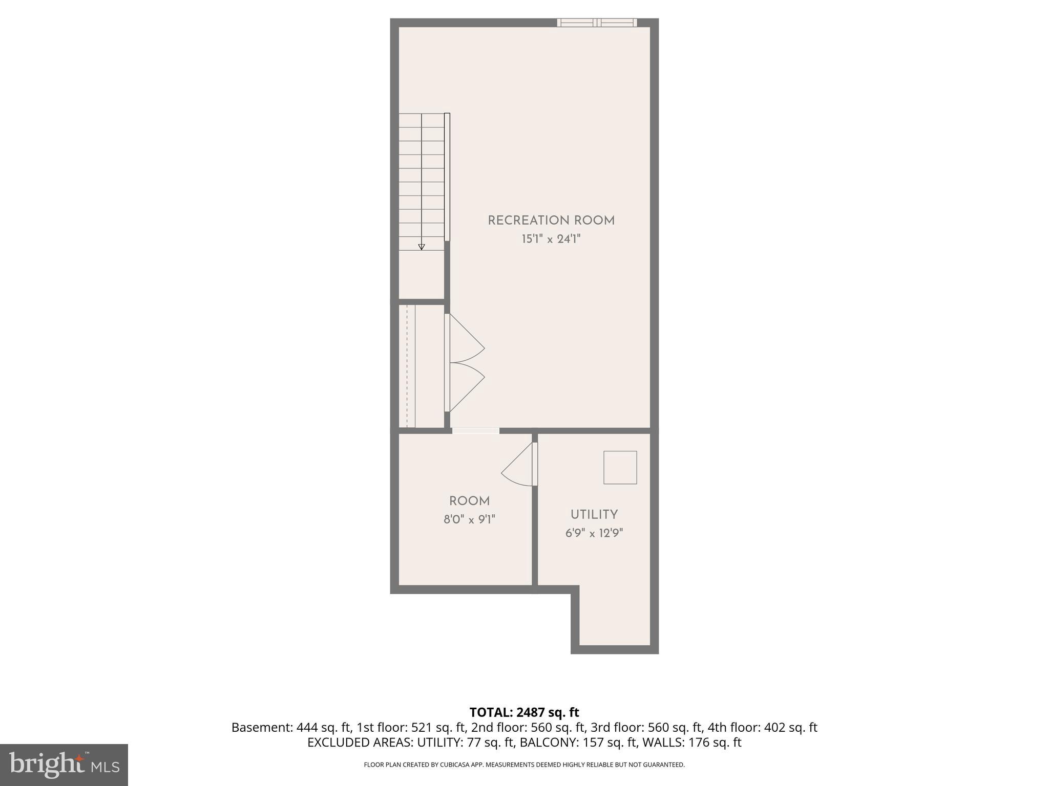 421 Wallace Street Philadelphia, PA 19123 - Photo 41 of 41 Basement Floor Plan