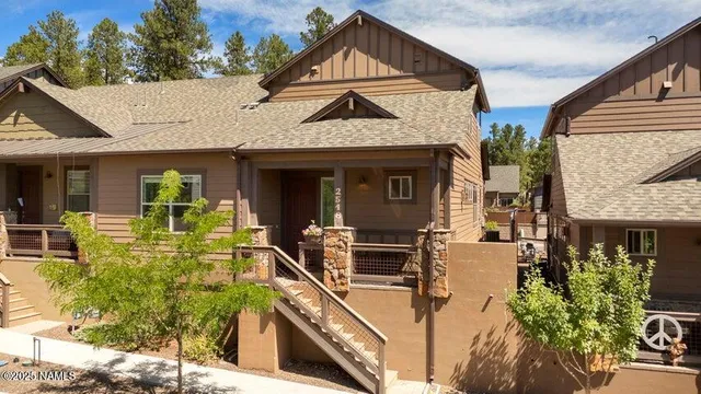 a view of a house with sitting area