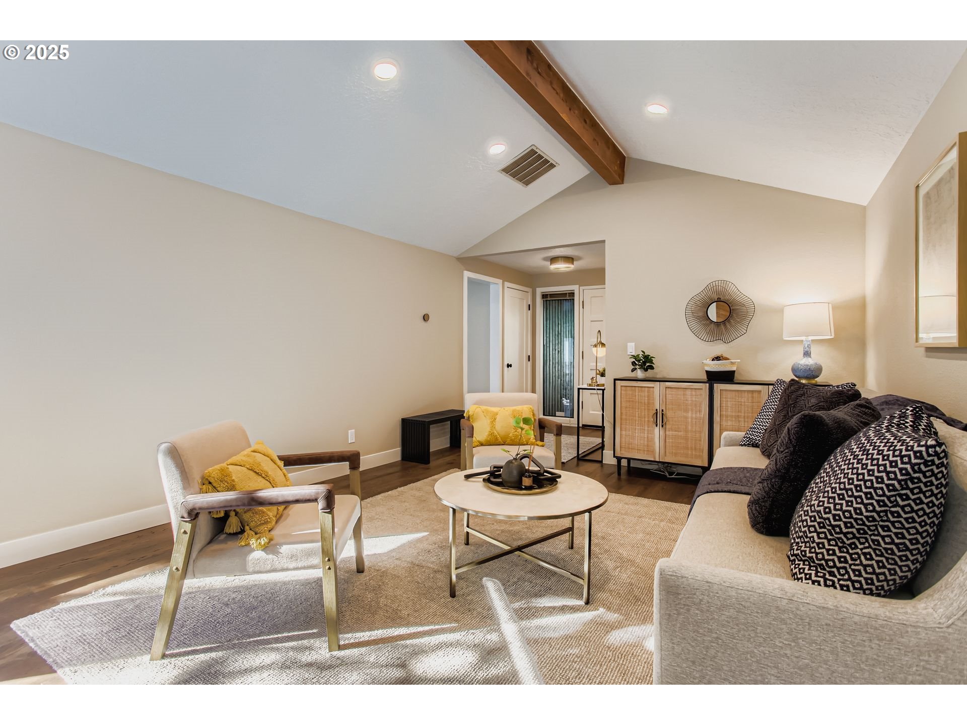 8409 Southwest Jamieson Road Portland, OR 97225 - Photo 7 of 28 a living room with furniture and a rug
