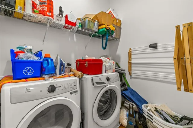 a view of a balcony with city view