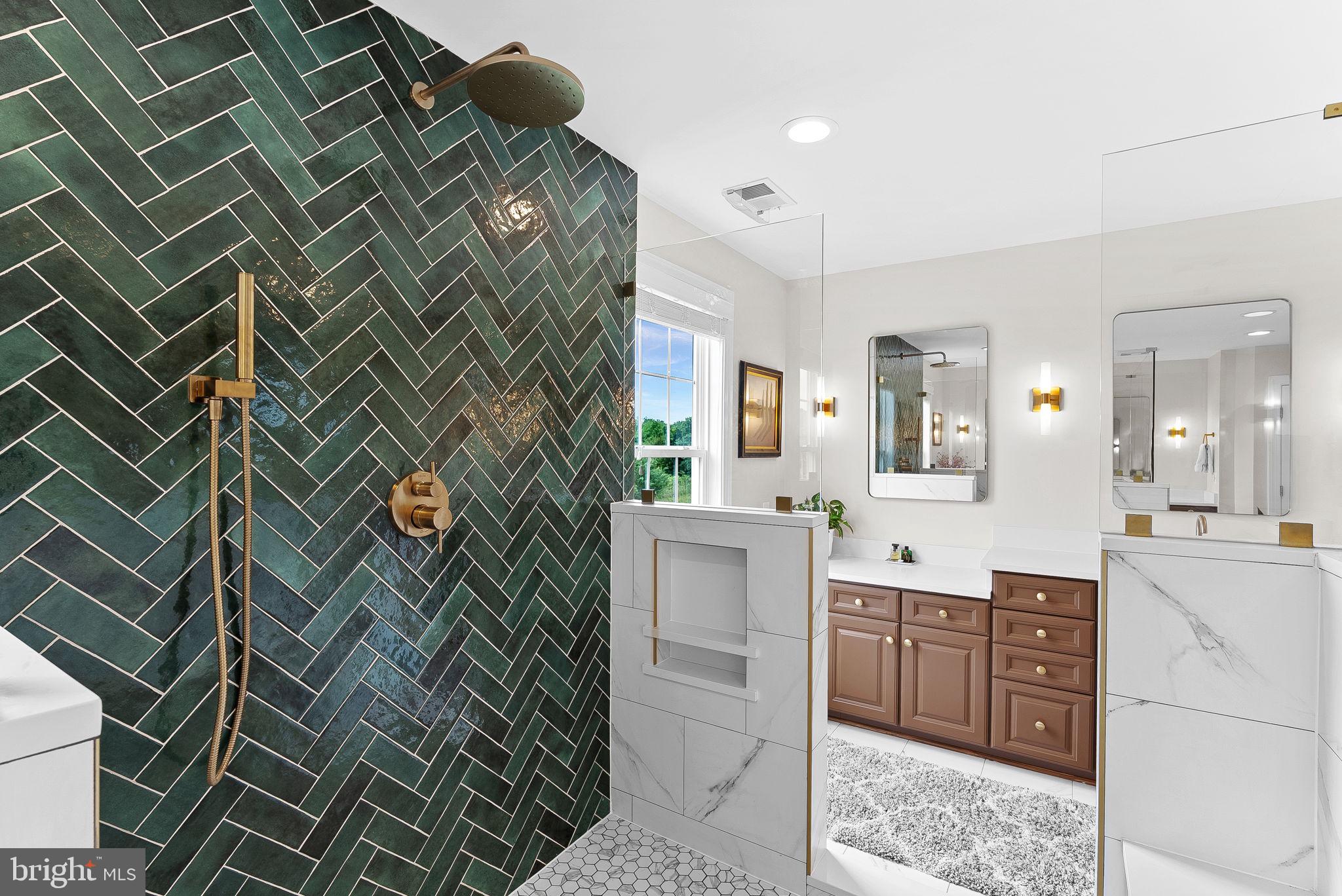 22415 Conservancy Drive Ashburn, VA 20148 - Photo 35 of 70 Accent Wall in the Shower